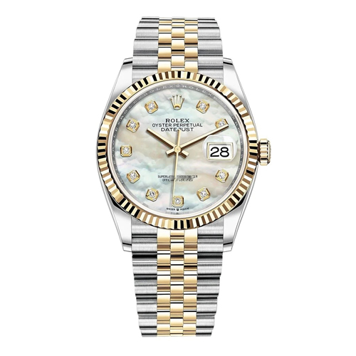 デイトジャスト 36 シェル文字盤 10Pダイヤモンド